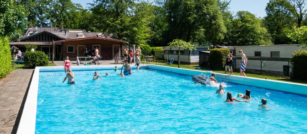 Villa Chalet 'T Rijsterbos Op Camping Met Zwembad! Exterior foto